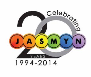 JASMYN 20th Square Logo